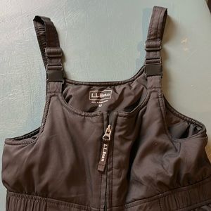 LL Bean cold buster snow bibs